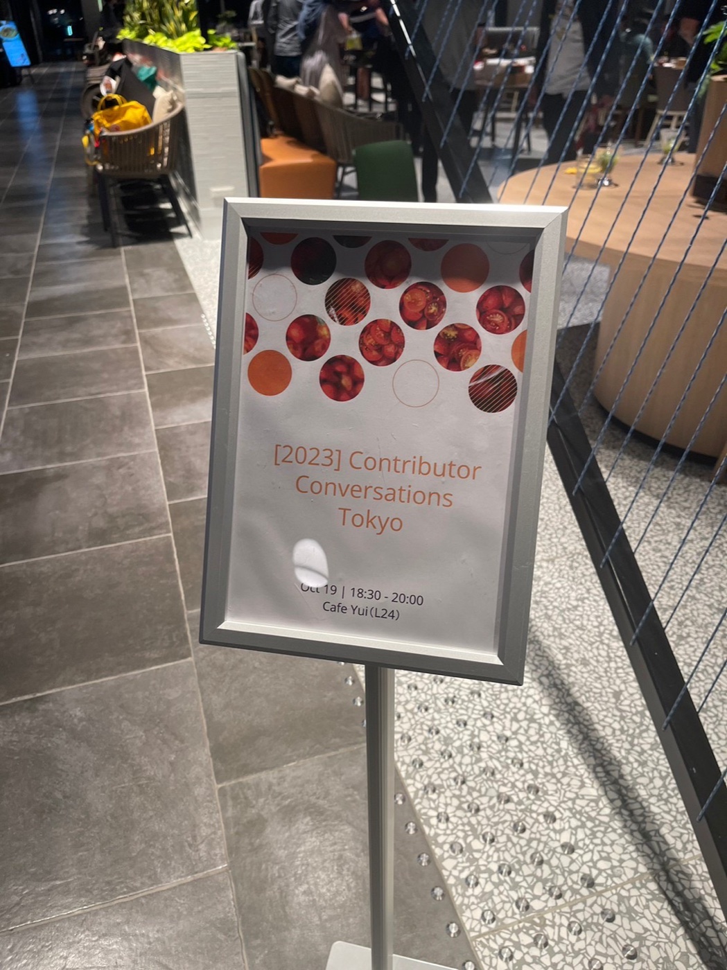 [2023] Contributor Conversations Tokyo - Oct 19 18:30-20:00 Cafe Yui (L24) - Google Japan 渋谷ストリーム公式イベントサインボード